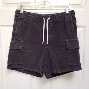 RSQ Gray Corduroy Pull On Cargo Shorts